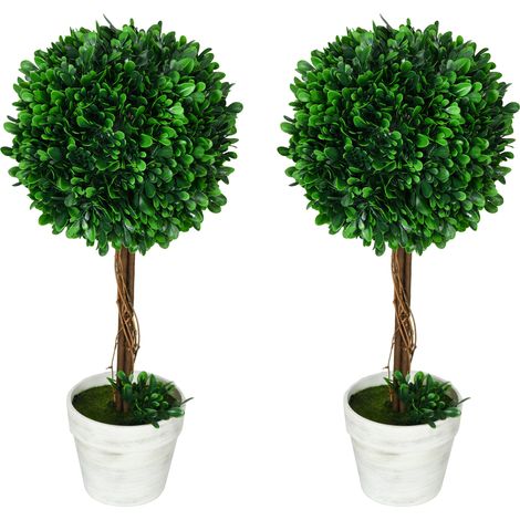 Piante Finte Alberi di Bosso da Interno Esterno con Vaso, Ø28x60cm