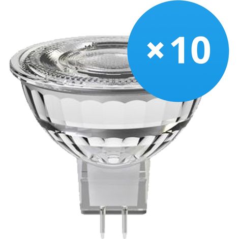 Lot 10x Noxion Spot LED GU5.3 MR16 7.5W 621lm 36D - 830 Blanc