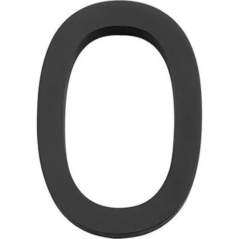 numéros de maison de 12,7 cm de haut, noir mat, pour zéro