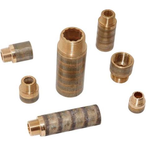 Viega Verlängerung Hahnverlängerung 1/2'' - 100mm DVGW zugelassen, R1/2xRp1/2x100 357245