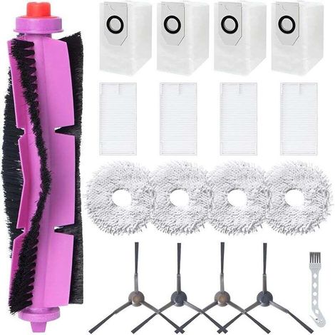 Accessory kit for Eureka J12 Ultra robot vacuum cleaner, 1 main brush, 4 HEPA filters, 4 cleaning cloths, 4 dust bags, 4 br (1/4)