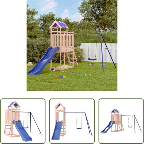 vidaXL Jeu en bois - Aire de jeux d'extérieur bois massif de douglas (1/5)