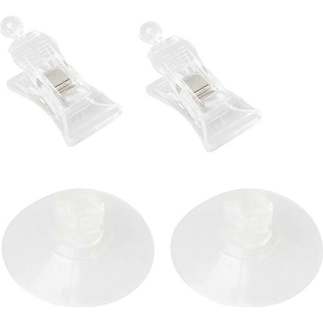 ventouse murale en plastique transparent de 47 mm (1/5)