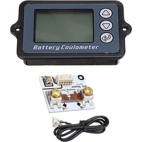 TK15 5-50A 8-120V Compteur Coulomb avec Shell indicateur de Batterie de véhicule électrique détecteur de capacité de Phosphate de Fer au Lithium (1/5)