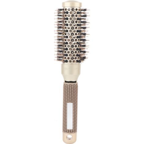 Brosse ronde céramique 25mm pour salon coiffure, fer à friser sain, lisseur cheveux, peigne chauffant professionnel, brushing bouclé. (1/5)