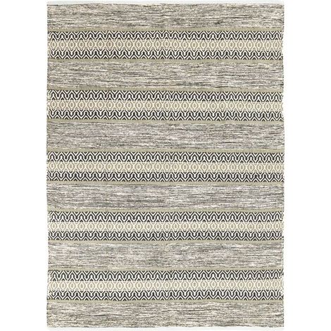 Tapis berbère 100% coton blanc-sable 120x170 – Épaisseur 10mm – Fabrication artisanale – Entretien facile – Thedecofactory (1/5)