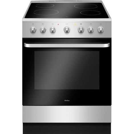 Cuisinière vitrocéramique 65L – 9 modes de cuisson – Gril puissant 1500W – Dimensions 60x60x85 cm – Classe énergétique A – Nettoyage vapeur – Alpecin