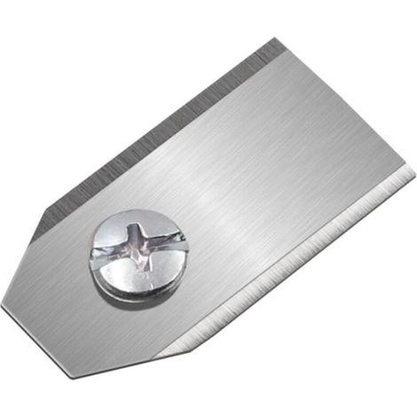 (35 x 18 x 0.75mm ,Argent), 1pcs Lame de Tondeuse Robot, Lame de Rechange Universelle pour Tondeuse Automatique, Accessoires de Désherbage pour Tonde (1/4)