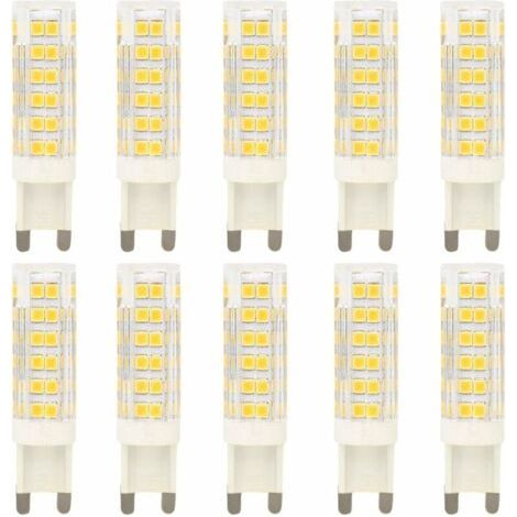 BUNTHAUS 10x G9 LED-Lampe 7W 76 SMD 2835 LEDs Hohe Leuchtkraft 700LM Warmweiß 3000K Ersetzt 70W Halogenlampen AC220-240V [Energieklasse A+]