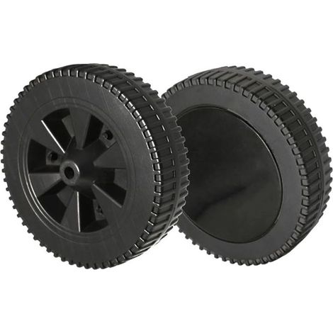 Lot de 2 Roues de Rechange 17,8 cm pour Barbecue à Gaz, Plastique Robuste, Trou 8-10 mm, Installation Facile (1/5)