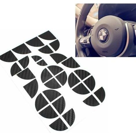 Autocollants pour Logo BMW, Noir Brillant Autocollants Coins D’emblème Compatible avec BMW Capot de Voiture ou de Moto (1/5)