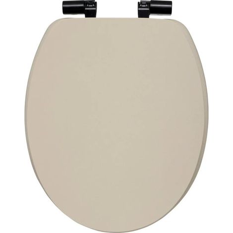 Abattant WC "Onyx" 49cm Beige Lin (1/5)