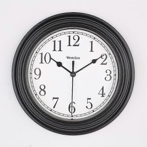 Horloge murale extérieure 22,8 cm, style vintage, horloge de jardin analogique, thermomètre-hygromètre, horloge à quartz. (1/5)