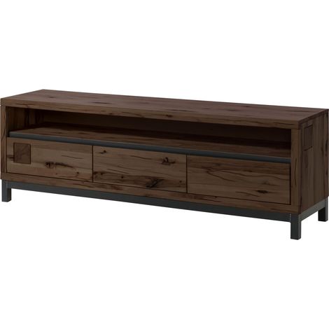 Mobile Tv in legno di faggio 170x40x56 oliato marrone tabacco VILLANDERS 214