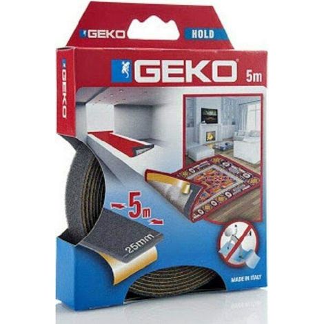 Nastro adesivo antiscivolo per tappeti 25 mm x 5 m antracite