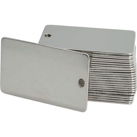 50 Pflanzenstecker aus Aluminium, einlochige Pflanzenstecker aus Metall, Gartenschilder, geeignet für Baumschulen