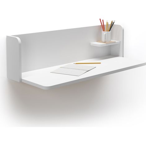 Bureau mural, modèle VALENCIA, en mélamine. Blanc