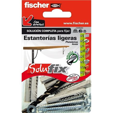 KIT FIJACIÓN ESTANTERIAS LIGERAS 502685 SOLUFIX FISCHER (1/2)