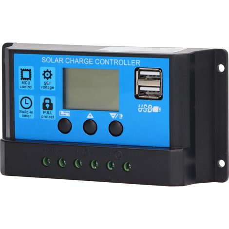 Régulateur solaire YJSS30 30A, écran LCD, 12V/24V batterie plomb-acide, contrôleur de charge dédié (1/5)