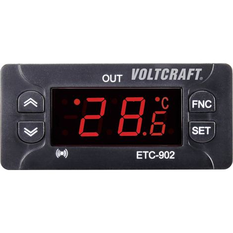 VOLTCRAFT ETC-902 Termostato NTC, PTC -30 fino a 99 °C Relè 10 A (L x L x A) 58 x 77 x 34.5 mm (1/3)