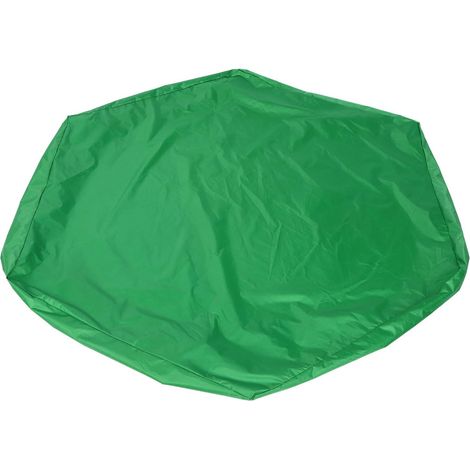 Couverture de Bac à Sable Hexagonale Imperméable pour Enfants, Protection de Jardin, Piscine, Pare-Soleil Noir 140x110x20cm avec Cordon de Serrage, il Peut Recouvrir Fermement Le (1/5)