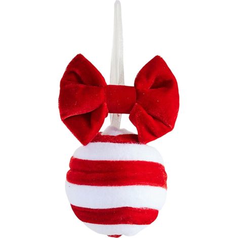 Palline natalizie in schiuma vellutata, decorazione da appendere - 12 cm