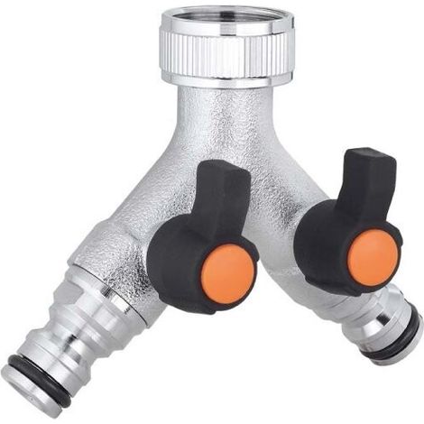 CLABER - PRESA RUBINETTO A 2 VIE REGOLABILI IN OTTONE CROMATO 9602 (1/3)