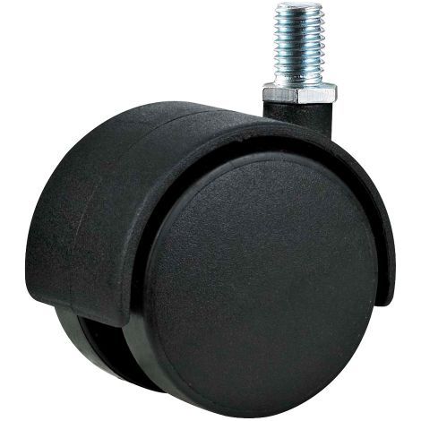 RUOTA PER MOBILI DOPPIA ø 40 - perno MA8 - capacità kg 25 - pz 2 BL