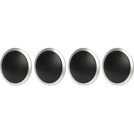 4pcs Enjoliveur Moyeu 68078419AC Haute Dureté Centre Caches de Roue avec Garniture Chrome Remplacement pour FIAT 500 2007-2019 Blanc Cercle Lettres Rouges (1/5)