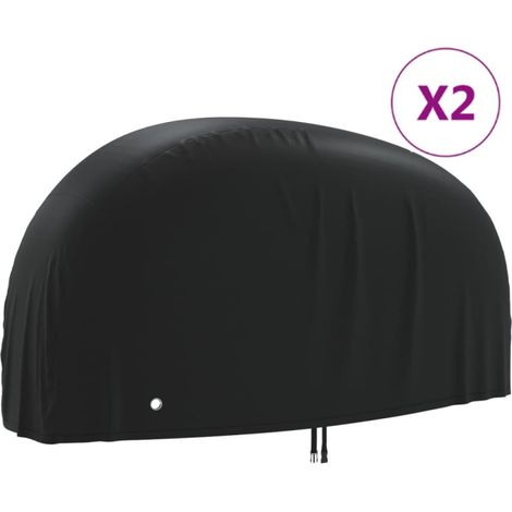Cubiertas para bicicletas 2 uds tela Oxford 190T 200x85x110 cm vidaXL (1/5)