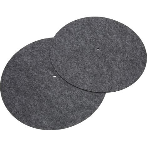 Tapis de platine vinyle antistatique et réduisant les vibrations, lot de 2. (1/4)