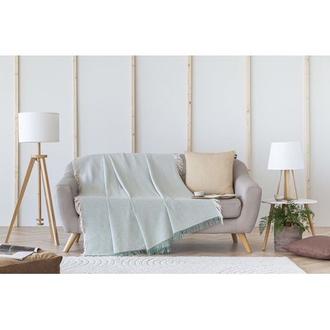 Todocama - Copriletto multiuso per divano, coperta in pile, plaid per letto, copriletto, copriletto, copriletto, copriletto, jarapas, prodotto in Spagna, classico. (180 x 260 cm, verde) (1/5)