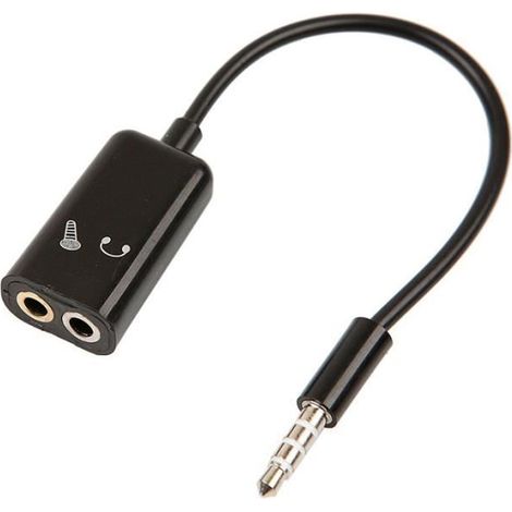 Câble Adaptateur Mini-Jack 3.5mm 1 Mâle à 2 Femelle pour Écouteurs Casque Micro (1/3)