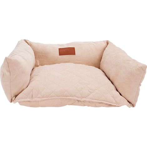 Coussin panier pour chien ou chat beige 55x42x16cm (1/4)