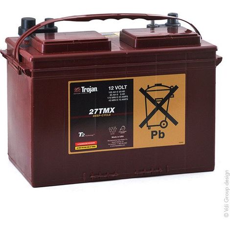 Batería TROJAN 27TMX  Cíclica 12V 117AH (1/2)