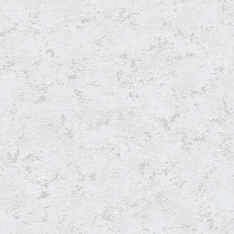 Empapelado efecto estuco Profhome 377753 papel pintado no tejido ligeramente texturado de aspecto piedra mate gris 5,33 m2
