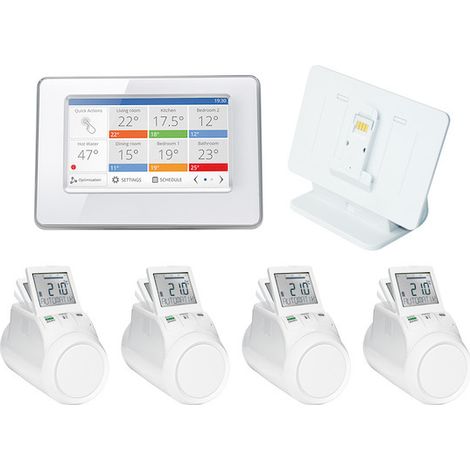 Resideo evohome Wi-Fi XL Starter-Paket mit Funk 868 MHz, programmierbar, Weiß (1/2)