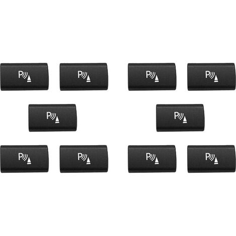 10 tapas para los botones del interruptor del sensor de estacionamiento para BMW X5 E70 (modelos 2006-2013) y BMW X6 E71 (modelos 2008-2014).