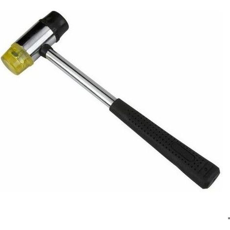 Maillet en caoutchouc double face Fonepro (1 pièce) pour le travail du bois et du cuir, noir (1/5)