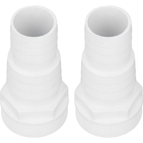Adaptateur tuyau de pompe filtre piscine 1-1/2 pouce filetage mâle – Matériau plastique durable – Installation simple et connexion stable (1/5)