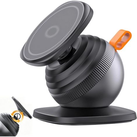 Support de téléphone portable magnétique puissant pour tableau de bord de voiture - Pour berline, pick-up, ATV, bureau, gym, voyage, maison, camion (1/5)