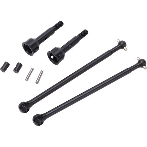Arbre de transmission avant en acier, arbre de transmission CVD avant en métal avec cardans pour voiture RC ZD Racing DBX-10 7503 1/10 (1/5)
