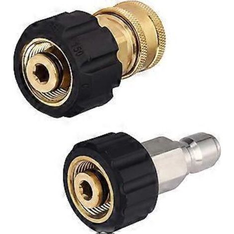 Kit d'adaptateurs pour tuyau de nettoyeur haute pression, raccord rapide M22 vers 3/8