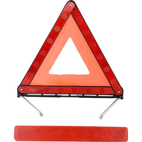 Car & Car Warning Triangle with Storage Box  Warning Triangle Car Foldable Triangle Car Accessories Breakdown Triangle Car Triangle for Accident & Breakdowns (1/5)