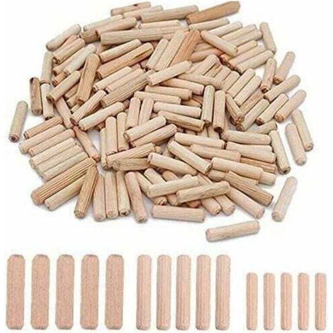 300pcs Chevilles en Bois 6mm 8mm 10mm Chevilles en Bois Assorties M6 M8 M10 pour Meubles en Bois (1/4)