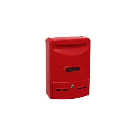 CASSETTA POSTALE IN ALLUMINIO PORTARIVISTE PER ESTERNI EUROPA ROSSA  cm.28,5x10x38h. colore rosso    QUALITY