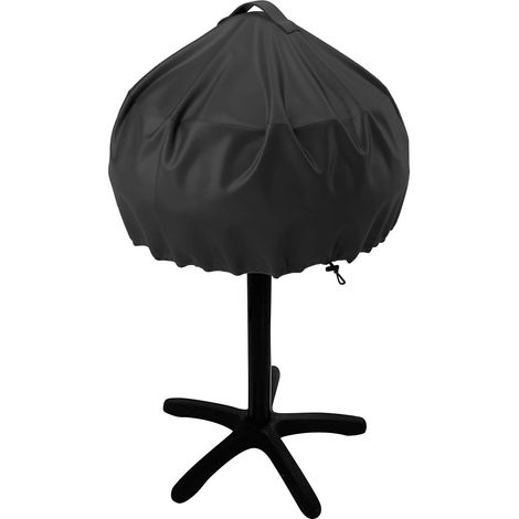 Housse de barbecue noire en tissu Oxford 210D, 50 x 45 cm, résistante aux intempéries, portable, facile à retirer, avec poignée supérieure (1/5)