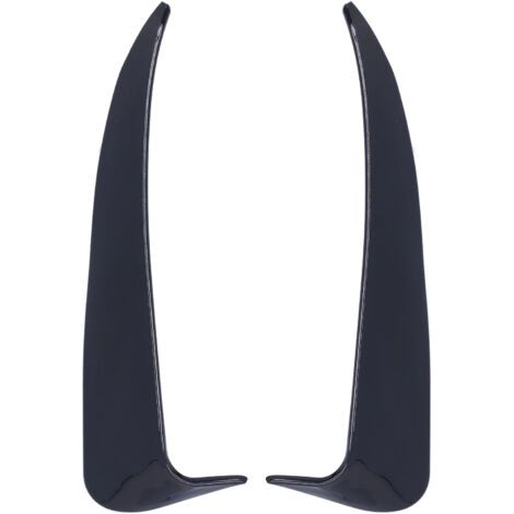 QORVA-2 pièces becquet de pare-chocs arrière côté Canard gauche droite adapté pour MercedesBenz classe C W205 C180 C200 (Noir brillant)