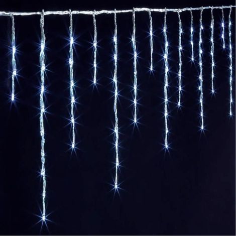 Paris Prix - Rideau Lumineux Led extérieur 200cm Blanc Froid