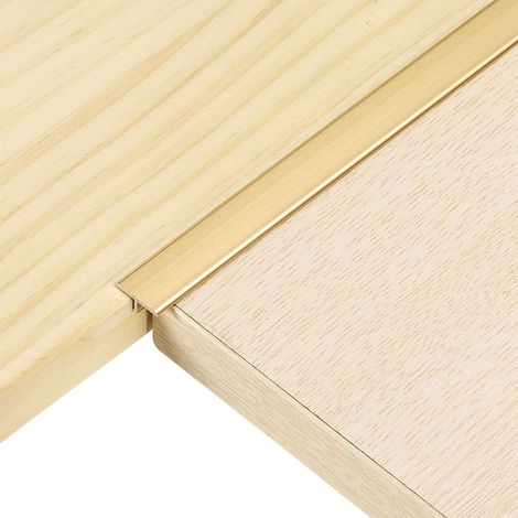 4Pcs 2.9ft x 0.47" Profilés De Transition En T Pour Sol Doré (1/5)